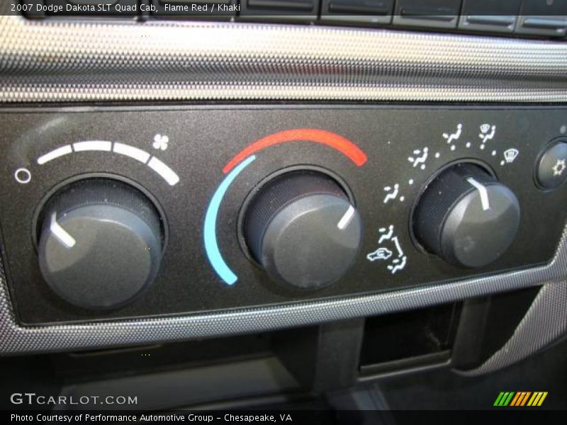 Flame Red / Khaki 2007 Dodge Dakota SLT Quad Cab