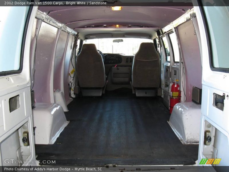 Bright White / Sandstone 2002 Dodge Ram Van 1500 Cargo