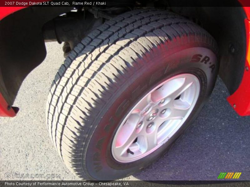 Flame Red / Khaki 2007 Dodge Dakota SLT Quad Cab