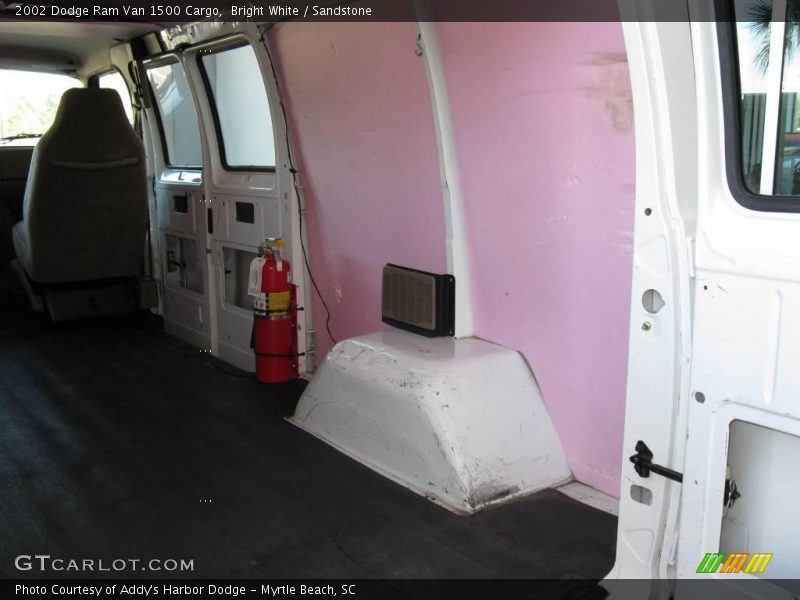 Bright White / Sandstone 2002 Dodge Ram Van 1500 Cargo