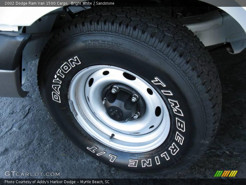 Bright White / Sandstone 2002 Dodge Ram Van 1500 Cargo