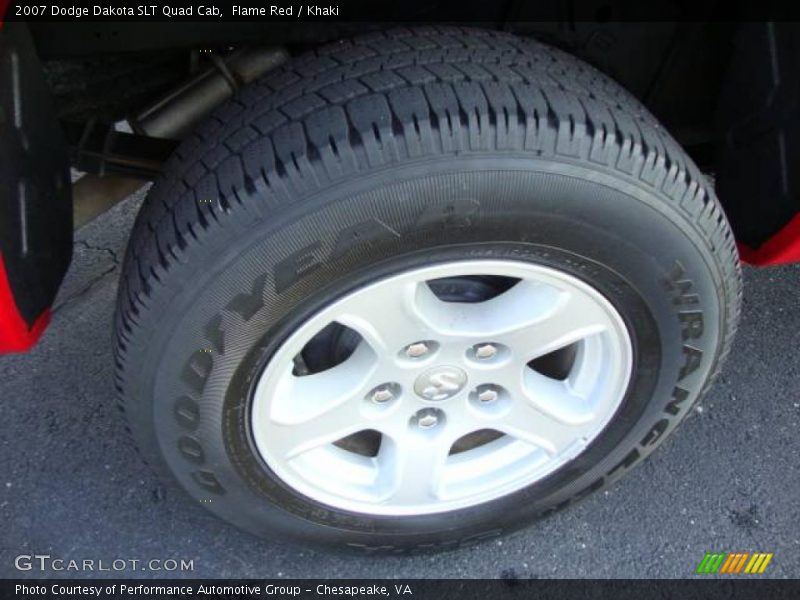 Flame Red / Khaki 2007 Dodge Dakota SLT Quad Cab