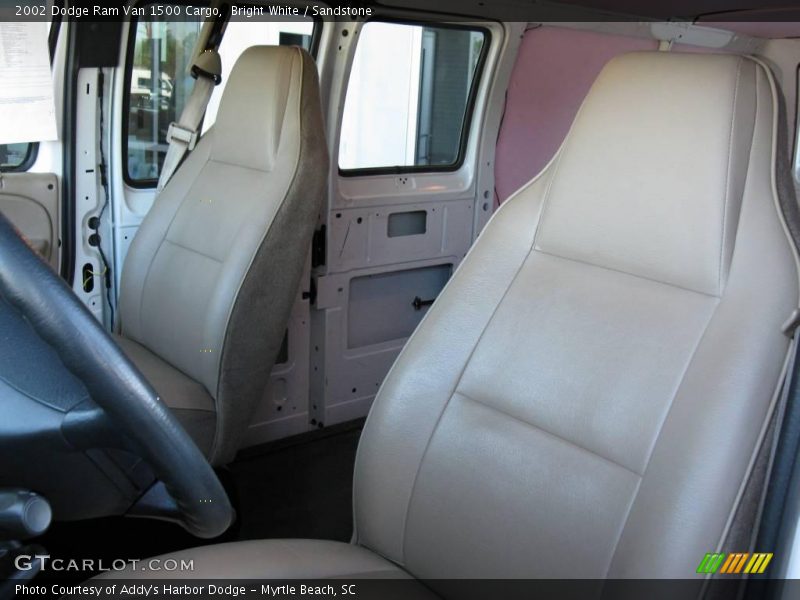 Bright White / Sandstone 2002 Dodge Ram Van 1500 Cargo