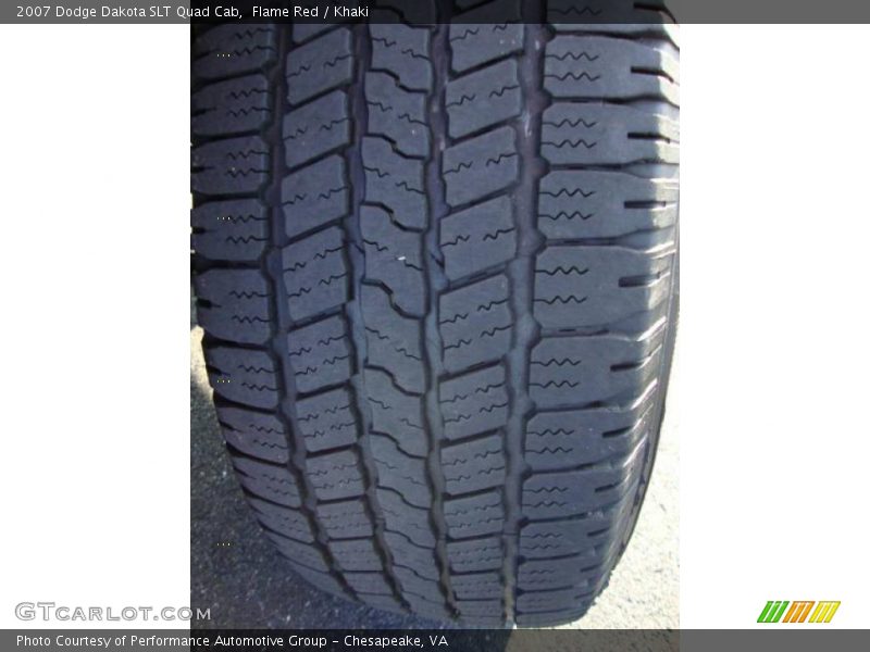 Flame Red / Khaki 2007 Dodge Dakota SLT Quad Cab