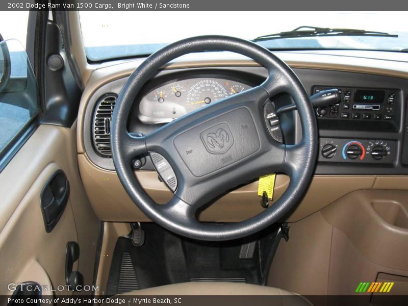 Bright White / Sandstone 2002 Dodge Ram Van 1500 Cargo
