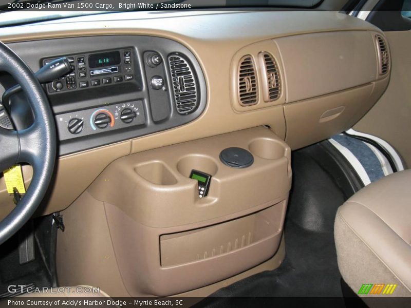 Bright White / Sandstone 2002 Dodge Ram Van 1500 Cargo