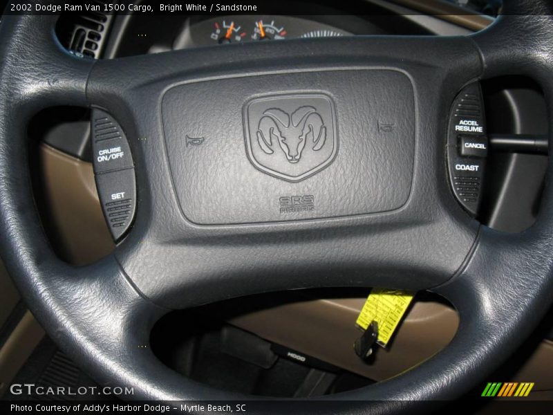 Bright White / Sandstone 2002 Dodge Ram Van 1500 Cargo
