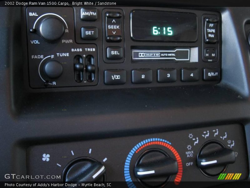 Bright White / Sandstone 2002 Dodge Ram Van 1500 Cargo