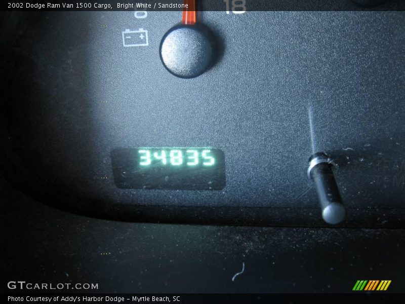 Bright White / Sandstone 2002 Dodge Ram Van 1500 Cargo