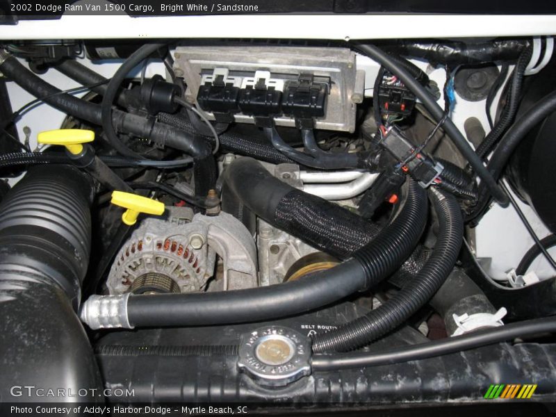 Bright White / Sandstone 2002 Dodge Ram Van 1500 Cargo