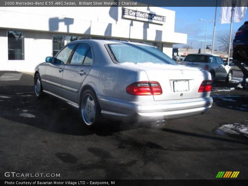 Brilliant Silver Metallic / Charcoal 2000 Mercedes-Benz E 55 AMG Sedan