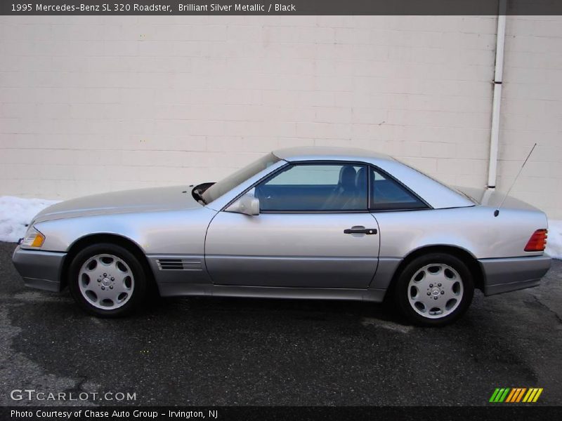 Brilliant Silver Metallic / Black 1995 Mercedes-Benz SL 320 Roadster