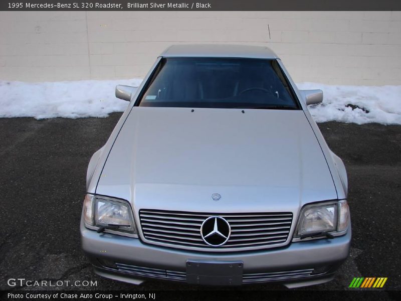 Brilliant Silver Metallic / Black 1995 Mercedes-Benz SL 320 Roadster