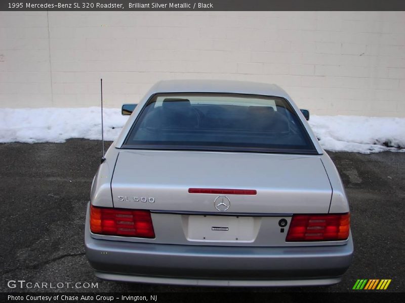 Brilliant Silver Metallic / Black 1995 Mercedes-Benz SL 320 Roadster