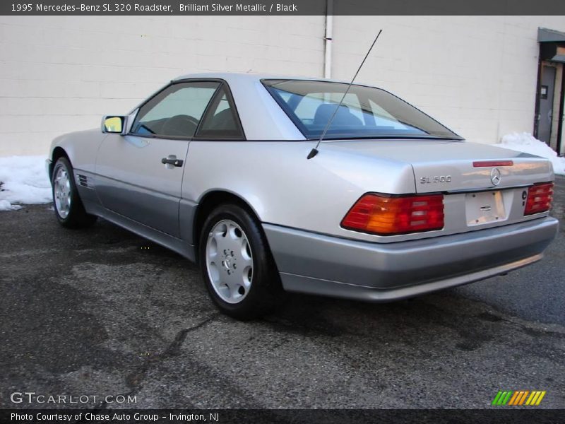 Brilliant Silver Metallic / Black 1995 Mercedes-Benz SL 320 Roadster