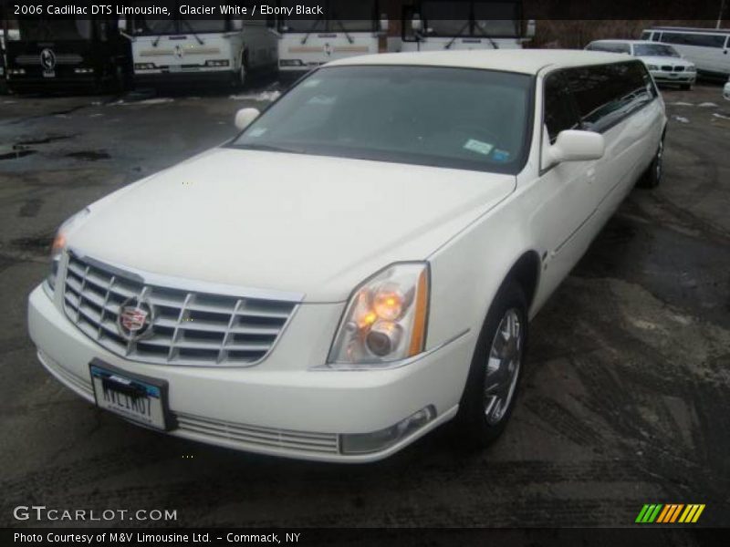 Glacier White / Ebony Black 2006 Cadillac DTS Limousine