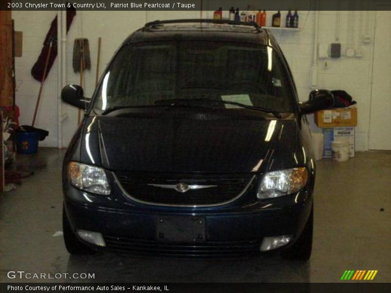 Patriot Blue Pearlcoat / Taupe 2003 Chrysler Town & Country LXi