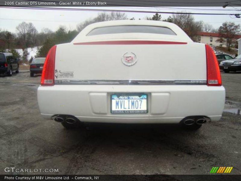 Glacier White / Ebony Black 2006 Cadillac DTS Limousine