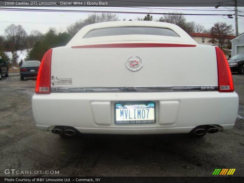 Glacier White / Ebony Black 2006 Cadillac DTS Limousine
