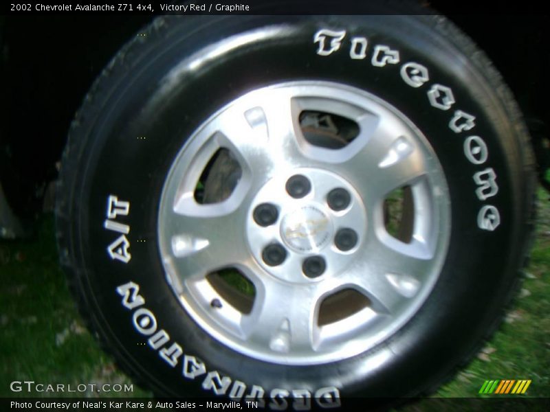 Victory Red / Graphite 2002 Chevrolet Avalanche Z71 4x4