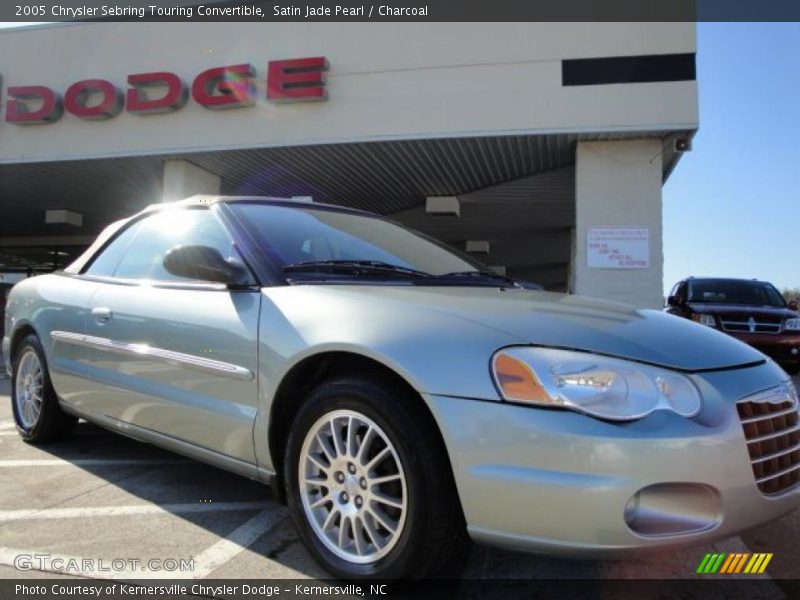 Satin Jade Pearl / Charcoal 2005 Chrysler Sebring Touring Convertible