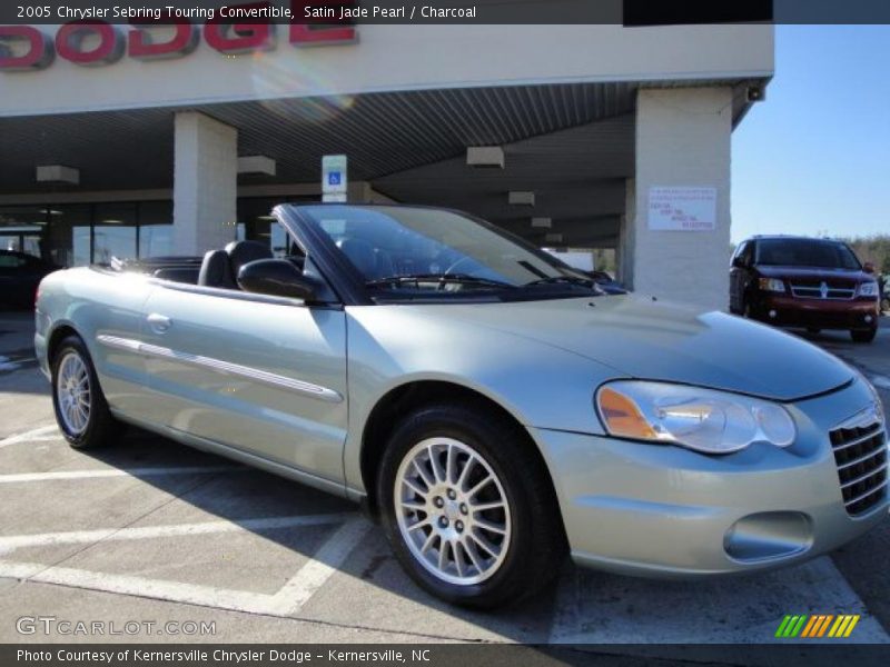 Satin Jade Pearl / Charcoal 2005 Chrysler Sebring Touring Convertible