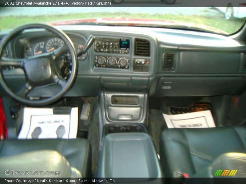 Victory Red / Graphite 2002 Chevrolet Avalanche Z71 4x4