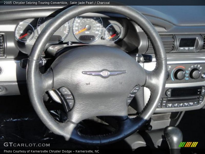 Satin Jade Pearl / Charcoal 2005 Chrysler Sebring Touring Convertible