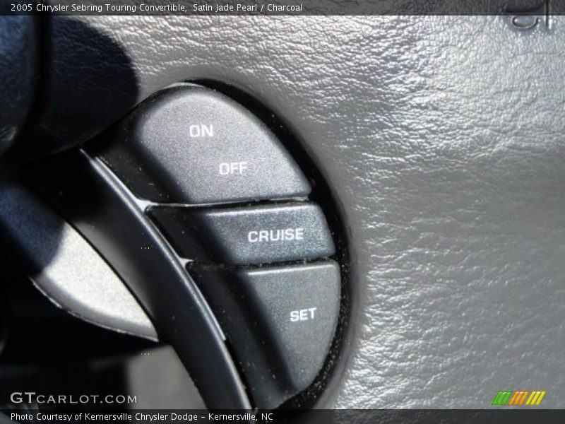 Satin Jade Pearl / Charcoal 2005 Chrysler Sebring Touring Convertible