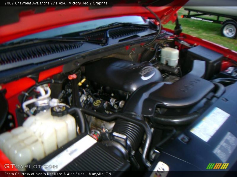 Victory Red / Graphite 2002 Chevrolet Avalanche Z71 4x4