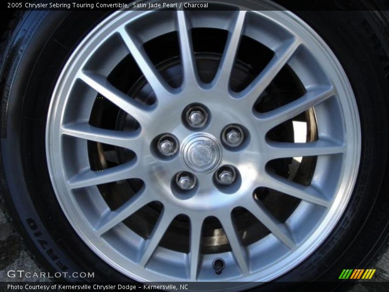 Satin Jade Pearl / Charcoal 2005 Chrysler Sebring Touring Convertible