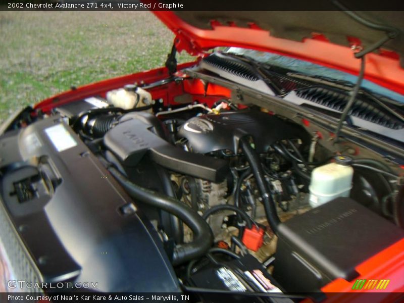 Victory Red / Graphite 2002 Chevrolet Avalanche Z71 4x4