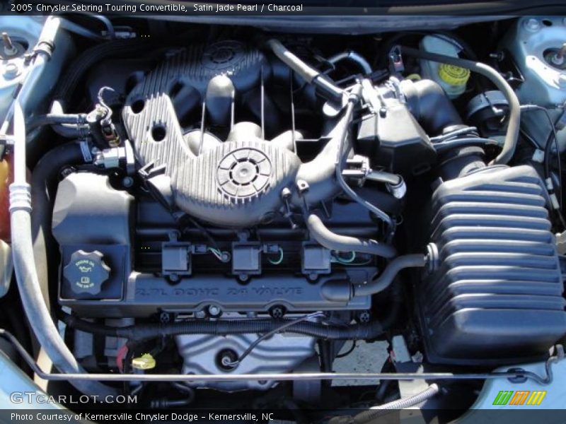 Satin Jade Pearl / Charcoal 2005 Chrysler Sebring Touring Convertible