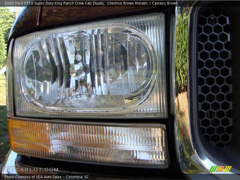 Chestnut Brown Metallic / Castano Brown 2003 Ford F350 Super Duty King Ranch Crew Cab Dually