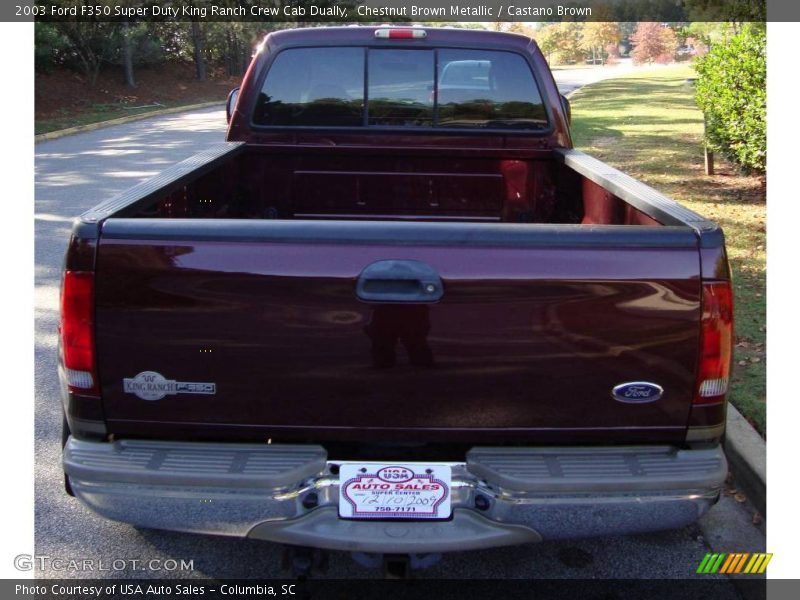 Chestnut Brown Metallic / Castano Brown 2003 Ford F350 Super Duty King Ranch Crew Cab Dually