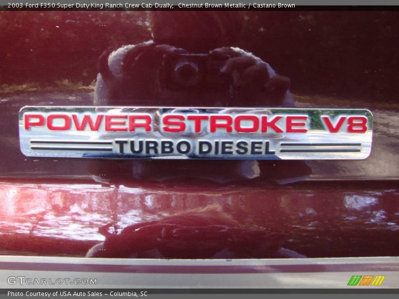 Chestnut Brown Metallic / Castano Brown 2003 Ford F350 Super Duty King Ranch Crew Cab Dually