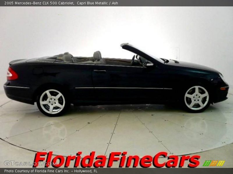 Capri Blue Metallic / Ash 2005 Mercedes-Benz CLK 500 Cabriolet