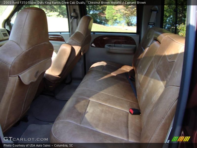 Chestnut Brown Metallic / Castano Brown 2003 Ford F350 Super Duty King Ranch Crew Cab Dually