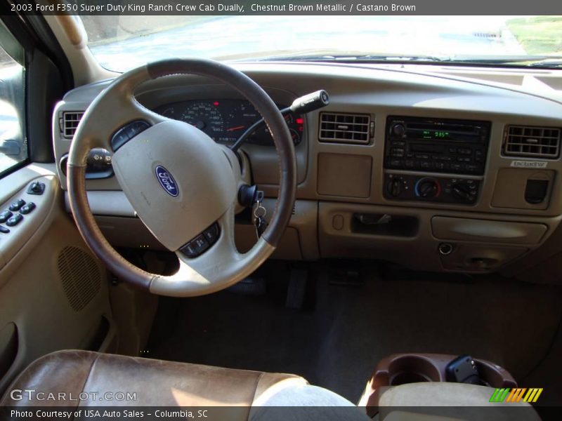 Chestnut Brown Metallic / Castano Brown 2003 Ford F350 Super Duty King Ranch Crew Cab Dually