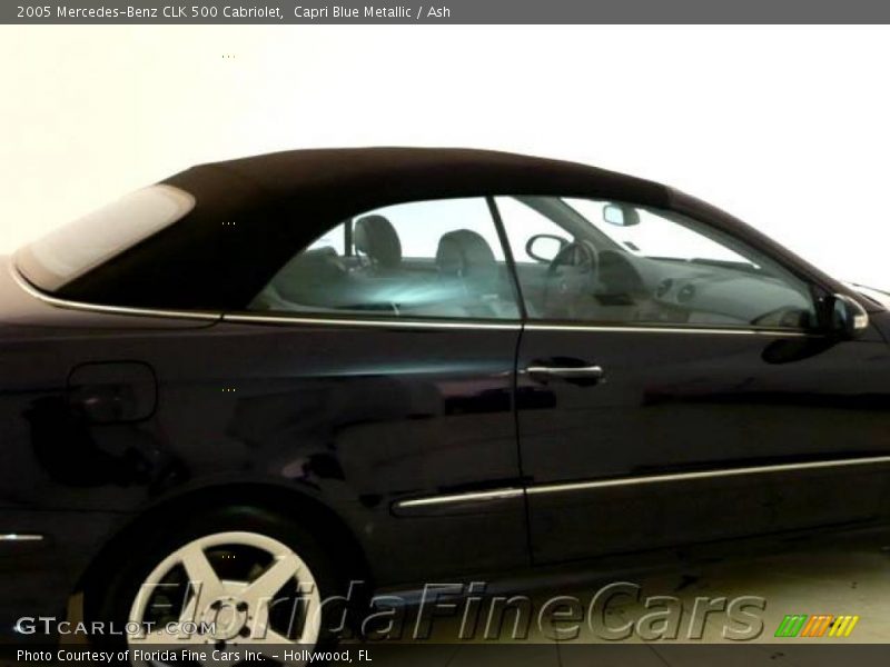 Capri Blue Metallic / Ash 2005 Mercedes-Benz CLK 500 Cabriolet