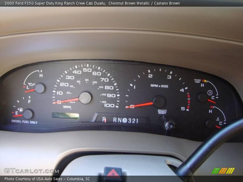 Chestnut Brown Metallic / Castano Brown 2003 Ford F350 Super Duty King Ranch Crew Cab Dually