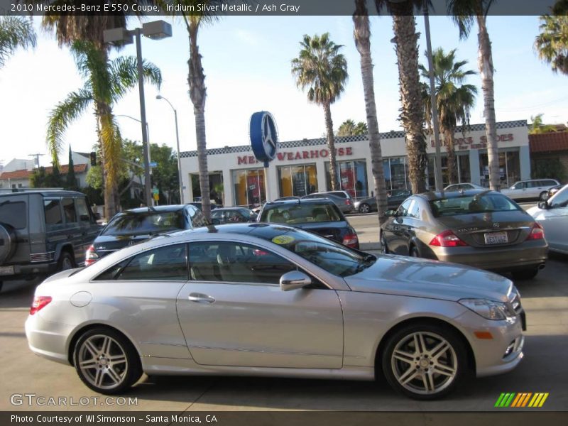 Iridium Silver Metallic / Ash Gray 2010 Mercedes-Benz E 550 Coupe