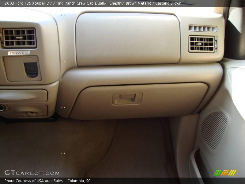 Chestnut Brown Metallic / Castano Brown 2003 Ford F350 Super Duty King Ranch Crew Cab Dually