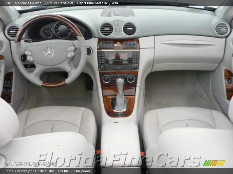 Capri Blue Metallic / Ash 2005 Mercedes-Benz CLK 500 Cabriolet