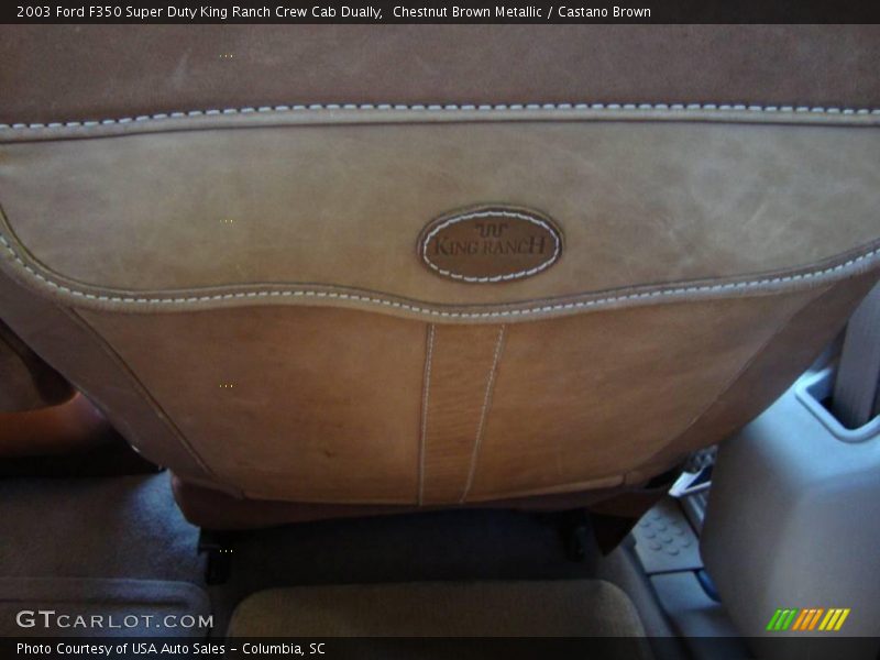 Chestnut Brown Metallic / Castano Brown 2003 Ford F350 Super Duty King Ranch Crew Cab Dually