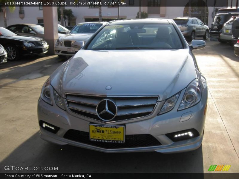 Iridium Silver Metallic / Ash Gray 2010 Mercedes-Benz E 550 Coupe