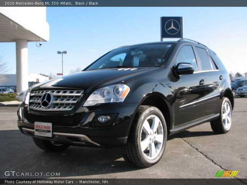 Black / Black 2010 Mercedes-Benz ML 350 4Matic