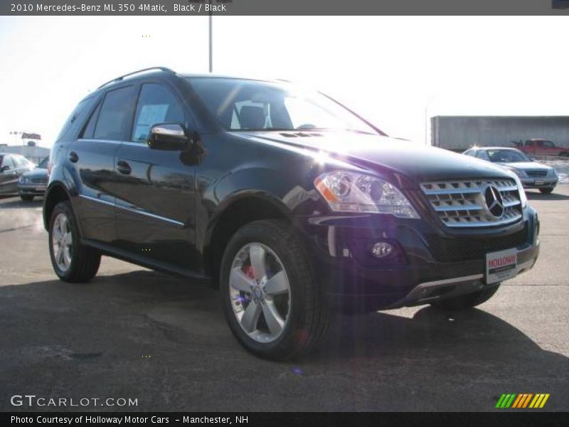 Black / Black 2010 Mercedes-Benz ML 350 4Matic