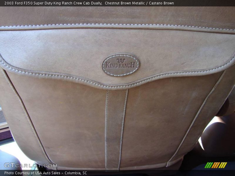 Chestnut Brown Metallic / Castano Brown 2003 Ford F350 Super Duty King Ranch Crew Cab Dually