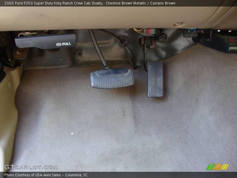 Chestnut Brown Metallic / Castano Brown 2003 Ford F350 Super Duty King Ranch Crew Cab Dually